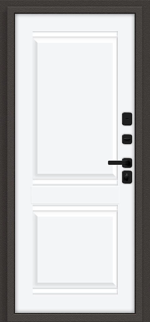 Входная дверь Thermo Некст МФ/SBlack Старк шоколад/White Silk BR6219