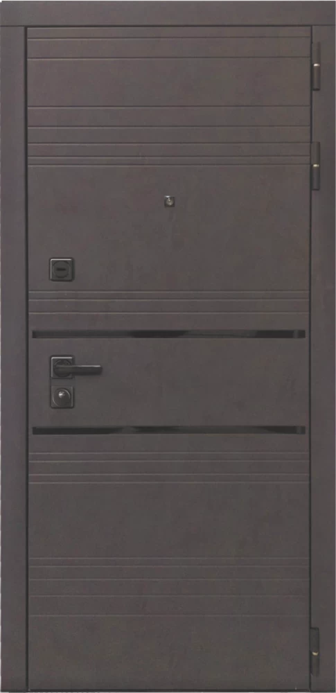 Входная дверь ДвериПРО L-43 СБ-1 (ст. белое, 16мм, венге) DPRO195875 внешняя сторона