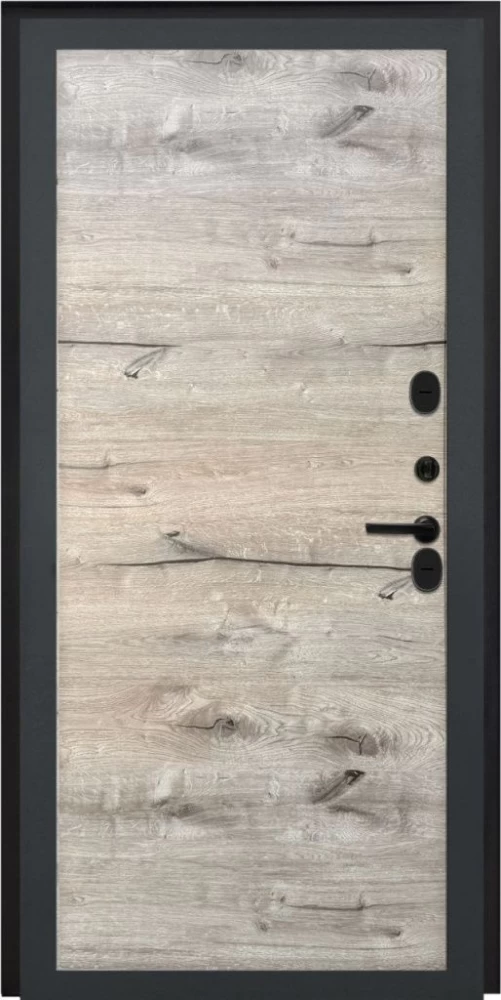 Входная дверь ДвериПРО Модель L-48 Без фрезеровки Дуб пацифик горизонт DPRO195673 внутренняя сторона