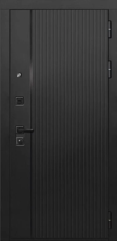 Входная дверь ДвериПРО Л-45 ФЛ-291 (Лине, 10мм, Белый софт) DPRO222111 внешняя сторона