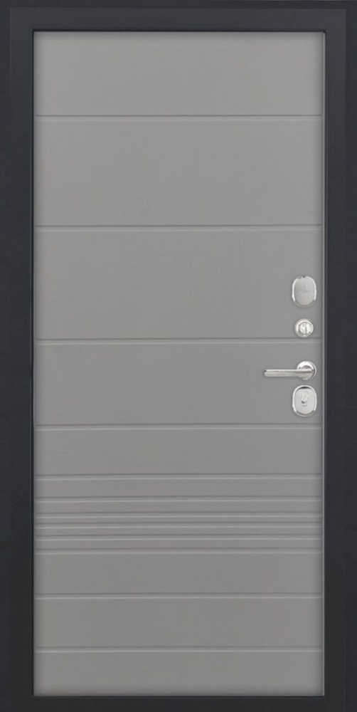 Входная дверь ДвериПРО Модель L-46 ФЛ-700 (10мм, ясень грей) DPRO195474 внутренняя сторона