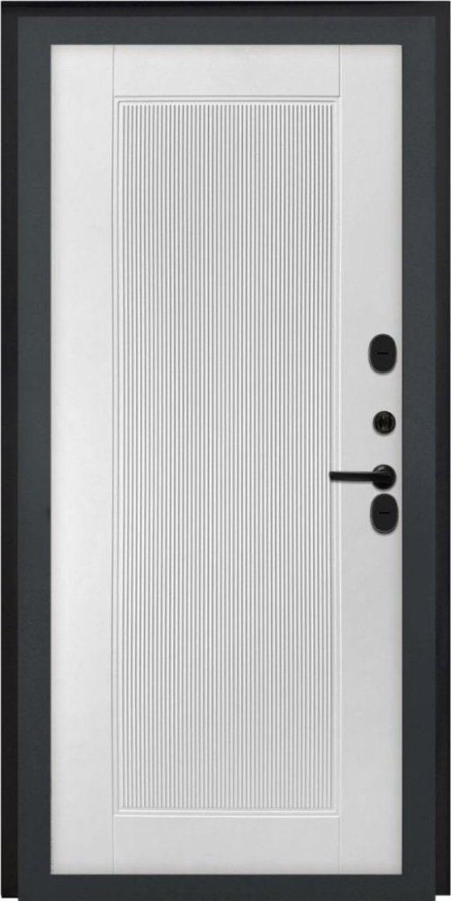 Входная дверь ДвериПРО Берген ПВХ 10мм Астрод Velutto Bianco DPRO195693 внутренняя сторона