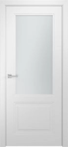 Межкомнатная дверь Модель L-2.2 стекло, белая эмаль